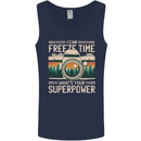 Freeze Time Photographer Photography Mens Vest Tank Top Navy Blue