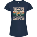 Freeze Time Photographer Photography Womens Petite Cut T-Shirt Navy Blue