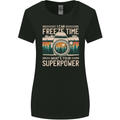 Freeze Time Photographer Photography Womens Wider Cut T-Shirt Black