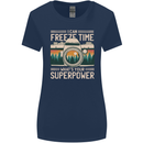 Freeze Time Photographer Photography Womens Wider Cut T-Shirt Navy Blue