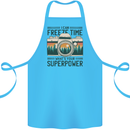 Freeze Time Photography Photographer Cotton Apron 100% Organic Turquoise