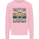 Freeze Time Photography Photographer Kids Sweatshirt Jumper Light Pink