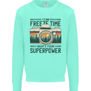 Freeze Time Photography Photographer Kids Sweatshirt Jumper Peppermint