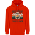 Freeze Time Photography Photographer Mens 80% Cotton Hoodie Bright Red