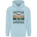 Freeze Time Photography Photographer Mens 80% Cotton Hoodie Light Blue