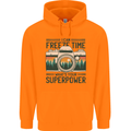 Freeze Time Photography Photographer Mens 80% Cotton Hoodie Orange