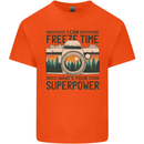 Freeze Time Photography Photographer Mens Cotton T-Shirt Tee Top Orange