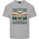 Freeze Time Photography Photographer Mens Cotton T-Shirt Tee Top Sports Grey