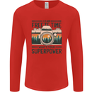 Freeze Time Photography Photographer Mens Long Sleeve T-Shirt Red