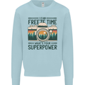 Freeze Time Photography Photographer Mens Sweatshirt Jumper Light Blue