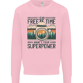 Freeze Time Photography Photographer Mens Sweatshirt Jumper Light Pink