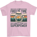 Freeze Time Photography Photographer Mens T-Shirt 100% Cotton Light Pink