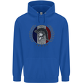 French Bodybuilding Flag Gym Training France Childrens Kids Hoodie Royal Blue