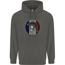French Bodybuilding Flag Gym Training France Childrens Kids Hoodie Storm Grey