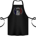 French Bodybuilding Flag Gym Training France Cotton Apron 100% Organic Black