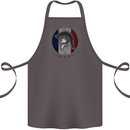 French Bodybuilding Flag Gym Training France Cotton Apron 100% Organic Dark Grey