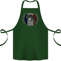 French Bodybuilding Flag Gym Training France Cotton Apron 100% Organic Forest Green