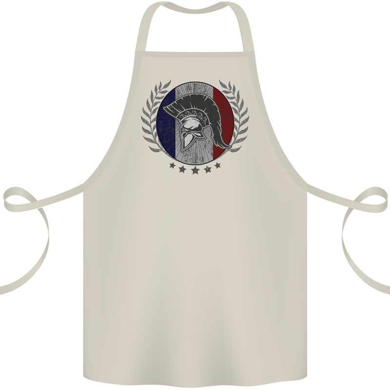 French Bodybuilding Flag Gym Training France Cotton Apron 100% Organic Natural