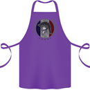 French Bodybuilding Flag Gym Training France Cotton Apron 100% Organic Purple