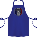 French Bodybuilding Flag Gym Training France Cotton Apron 100% Organic Royal Blue