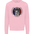 French Bodybuilding Flag Gym Training France Kids Sweatshirt Jumper Light Pink