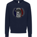 French Bodybuilding Flag Gym Training France Kids Sweatshirt Jumper Navy Blue