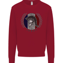 French Bodybuilding Flag Gym Training France Kids Sweatshirt Jumper Red