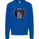 French Bodybuilding Flag Gym Training France Kids Sweatshirt Jumper Royal Blue