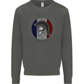 French Bodybuilding Flag Gym Training France Kids Sweatshirt Jumper Storm Grey