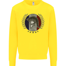 French Bodybuilding Flag Gym Training France Kids Sweatshirt Jumper Yellow