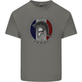 French Bodybuilding Flag Gym Training France Kids T-Shirt Childrens Charcoal