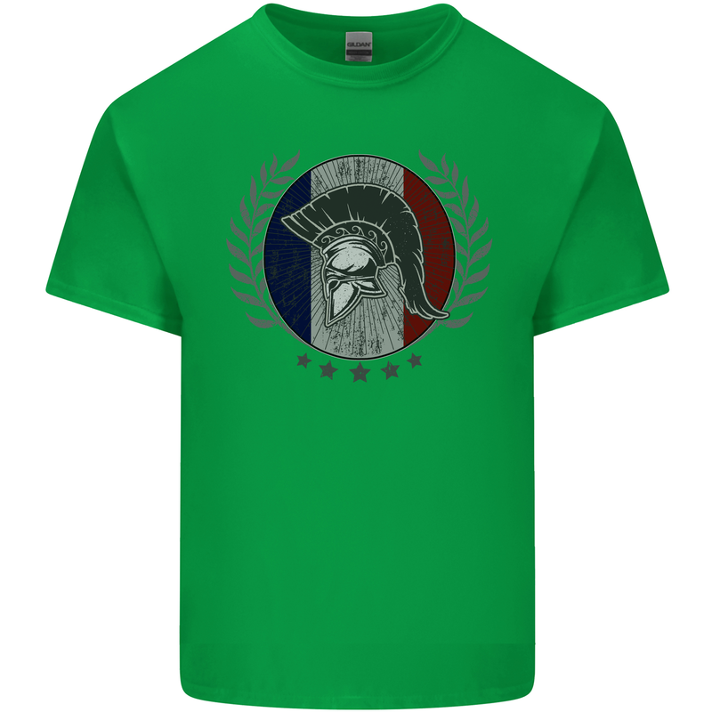 French Bodybuilding Flag Gym Training France Kids T-Shirt Childrens Irish Green