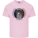 French Bodybuilding Flag Gym Training France Kids T-Shirt Childrens Light Pink