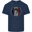 French Bodybuilding Flag Gym Training France Kids T-Shirt Childrens Navy Blue