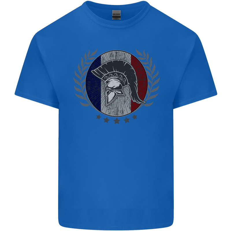 French Bodybuilding Flag Gym Training France Kids T-Shirt Childrens Royal Blue