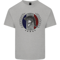 French Bodybuilding Flag Gym Training France Kids T-Shirt Childrens Sports Grey