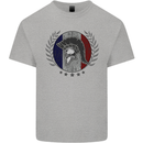 French Bodybuilding Flag Gym Training France Kids T-Shirt Childrens Sports Grey
