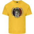French Bodybuilding Flag Gym Training France Kids T-Shirt Childrens Yellow