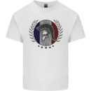 French Bodybuilding Flag Gym Training France Mens Cotton T-Shirt Tee Top White