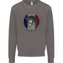 French Bodybuilding Flag Gym Training France Mens Sweatshirt Jumper Charcoal