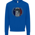 French Bodybuilding Flag Gym Training France Mens Sweatshirt Jumper Royal Blue