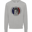 French Bodybuilding Flag Gym Training France Mens Sweatshirt Jumper Sports Grey