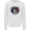 French Bodybuilding Flag Gym Training France Mens Sweatshirt Jumper White