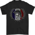 French Bodybuilding Flag Gym Training France Mens T-Shirt 100% Cotton Black