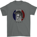 French Bodybuilding Flag Gym Training France Mens T-Shirt 100% Cotton Charcoal