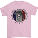 French Bodybuilding Flag Gym Training France Mens T-Shirt 100% Cotton Light Pink