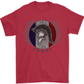 French Bodybuilding Flag Gym Training France Mens T-Shirt 100% Cotton Red