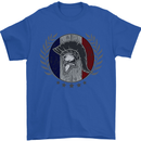 French Bodybuilding Flag Gym Training France Mens T-Shirt 100% Cotton Royal Blue