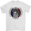 French Bodybuilding Flag Gym Training France Mens T-Shirt 100% Cotton White