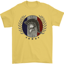 French Bodybuilding Flag Gym Training France Mens T-Shirt 100% Cotton Yellow